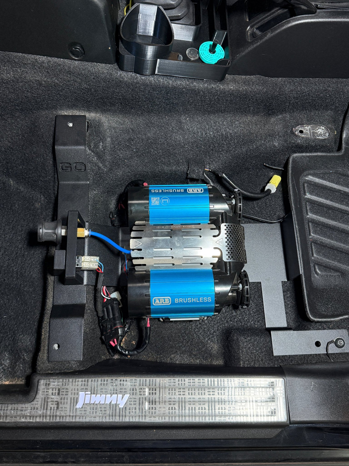 GZERO Jimny Underseat Compressor Bracket - GZERO Systems