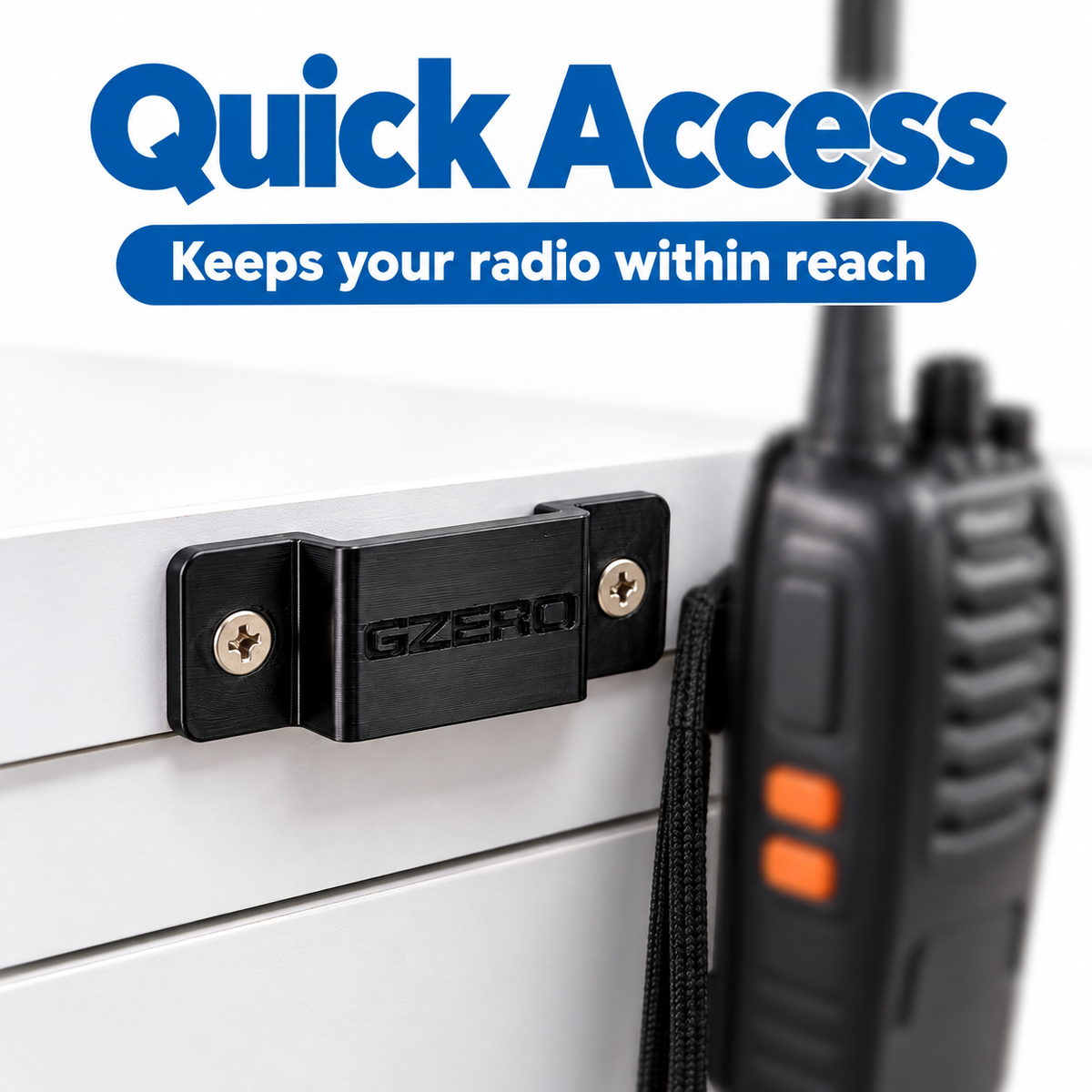 Universal Walkie Talkie Holder (ABS Plastic)