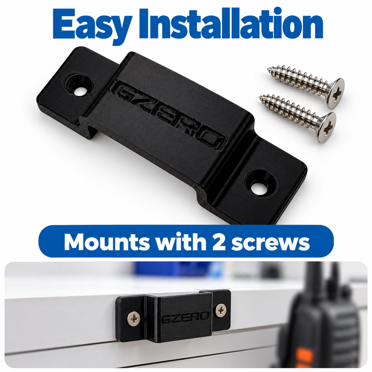 Universal Walkie Talkie Holder (ABS Plastic)