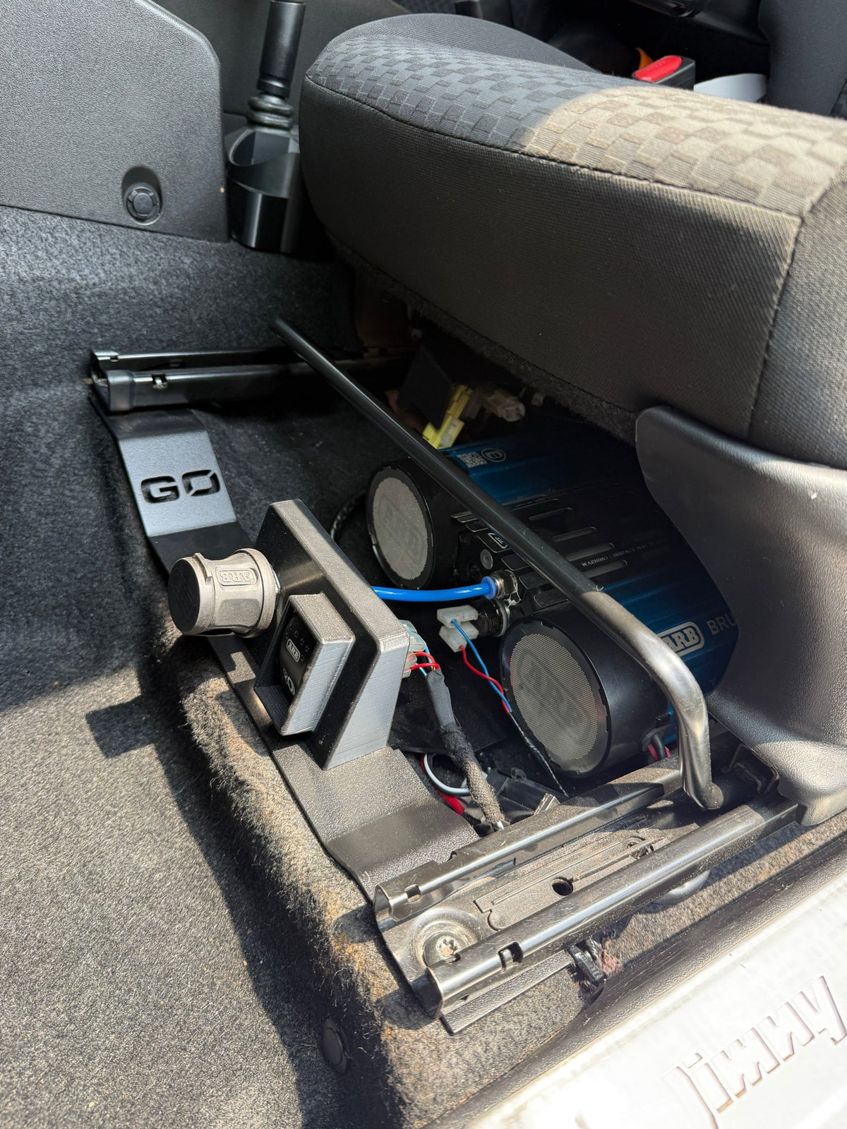 GZERO Jimny Underseat Compressor Bracket - GZERO Systems