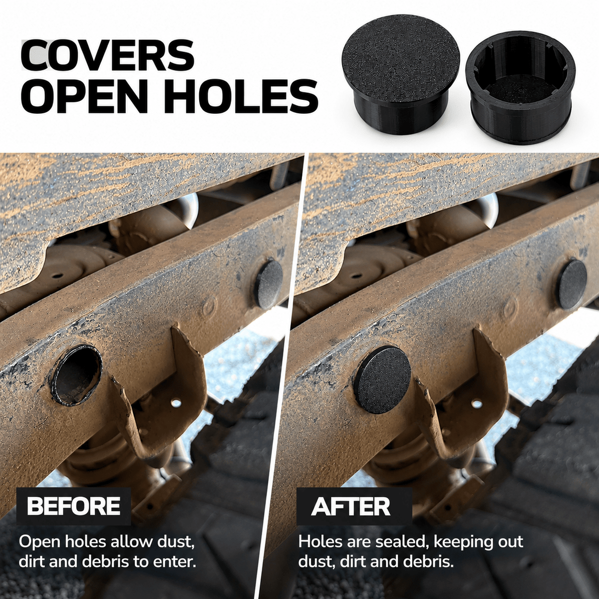 TPU Chassis Plug Cover for Jimny JB74 (Rubber) 6 PCS Set - GZERO Systems