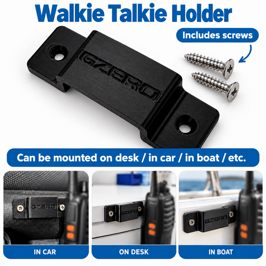 Universal Walkie Talkie Holder (ABS Plastic) - GZERO Systems